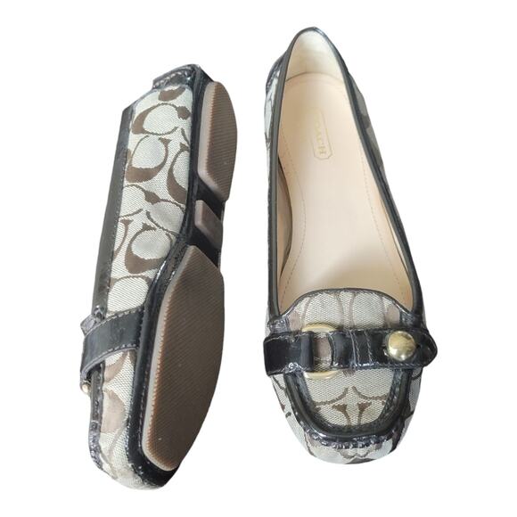 Coach Hellen Brown Leather Flat Loafer Shoes Slip On Women's US‎ 7B - Picture 4 of 10